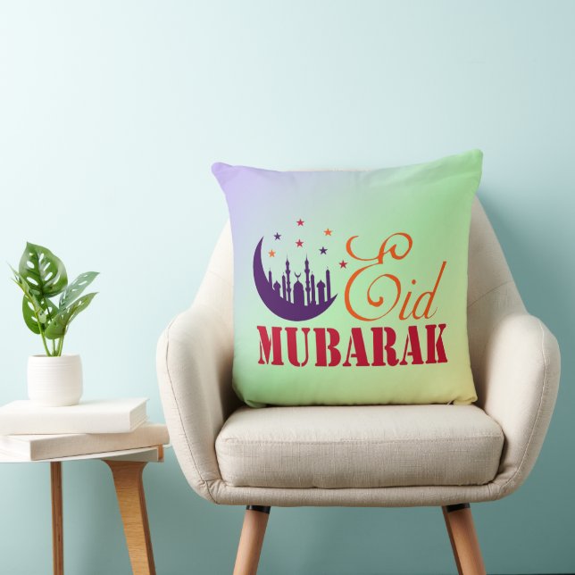 Almofada Saudações ao Eid Islâmico - Eid Mubarak Chinês Mod (Cadeira)