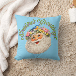 Almofada Saudações de Temporada - Papai Noel de Primavera