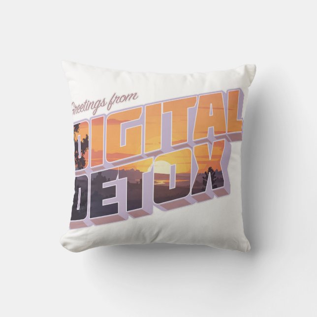 Almofada Saudações do Digital Detox (Frente)