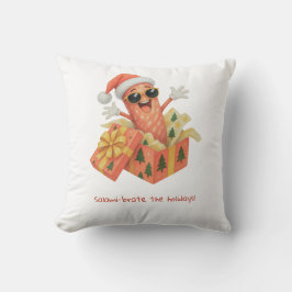 Almofada saúdam o Natal com salame!
