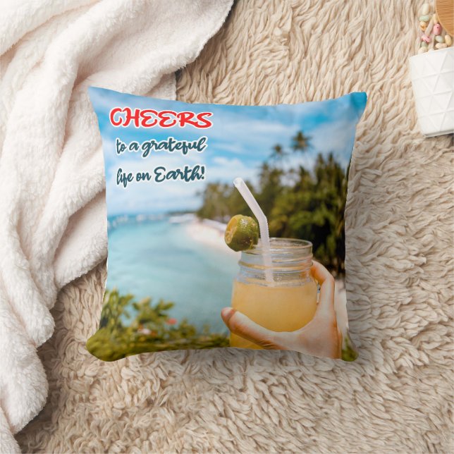 Almofada Saúde a uma vida grata na Terra (Cobertor)