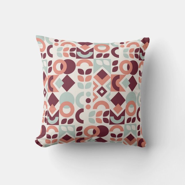 Almofada Scandinavian pattern design. Simple modern retro b (Frente)