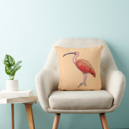 Almofada Scarlet Ibis Bird