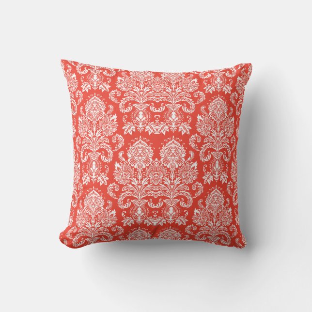 Almofada Scarlet Victorian Damask (Frente)