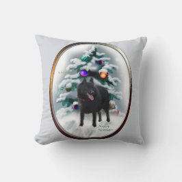 Almofada Schipperke Christmas