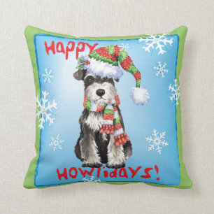 Almofada Schnauzer diminuto feliz de Howlidays