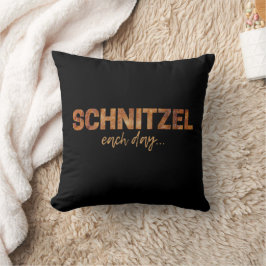 Almofada Schnitzel Todos Os Dias Design de Escala Engraçado