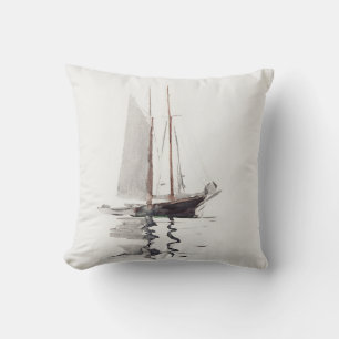 Almofada Schooner com duas pernas, com Dory, por Winslow Ho