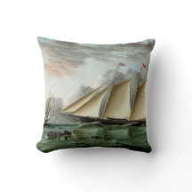 Schooner Mohawk do farol Sandy Hook