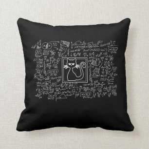 Almofada Schrodingers Cat Box Engraçados Ciência Nerd Fí