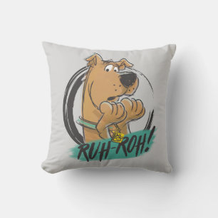 Almofada Scooby-Doo "Ruh Roh!" Desenho do Marcador