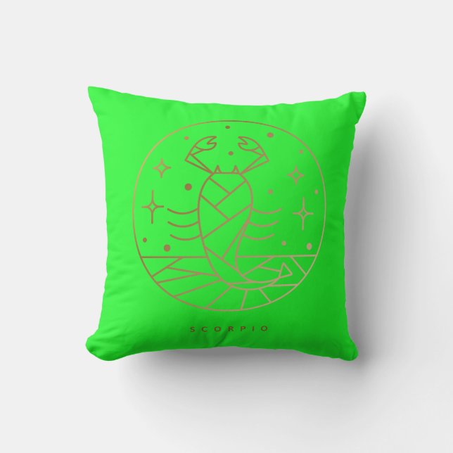 Almofada Scorpio Zodiac Travesseiro decorativo (Frente)