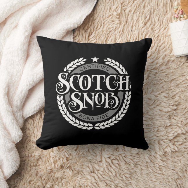 Almofada Scotch Snob - bebedor de uísque engraçado (Cobertor)