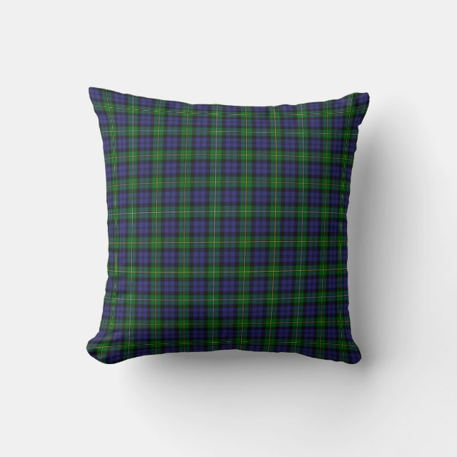 Almofada Scottish Campbell Family Tartan Pattern (Frente)