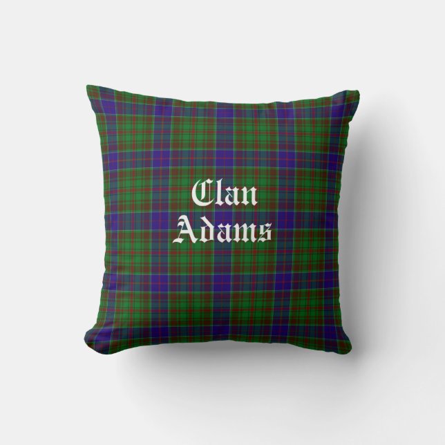 Almofada Scottish Clan Adams Tartan (Frente)
