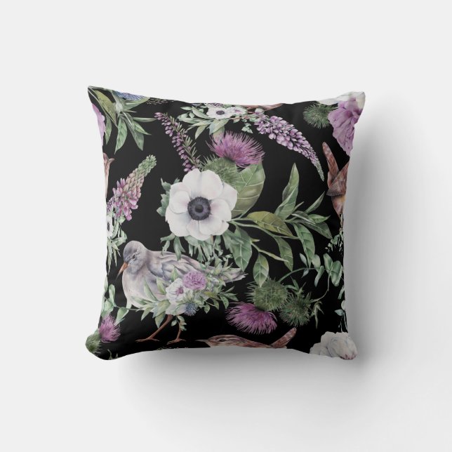 Almofada Scottish Floral & Bird (Frente)