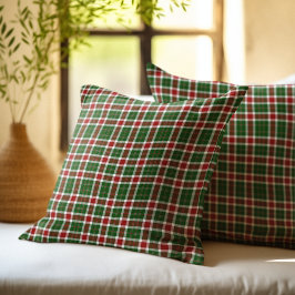 Almofada Scottish Tartan Pattern Christmas Colors