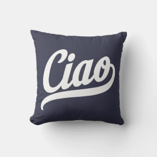 Almofada Script Ciao (Branco)