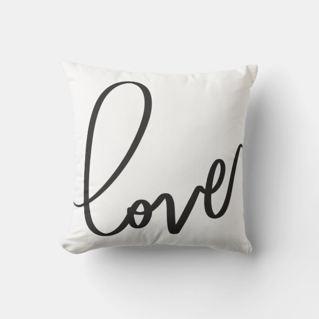 Almofada Script de Caligrafia Manuscrita amor  (Frente)