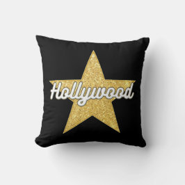 Almofada Script e estrela do Boulevard de Hollywood
