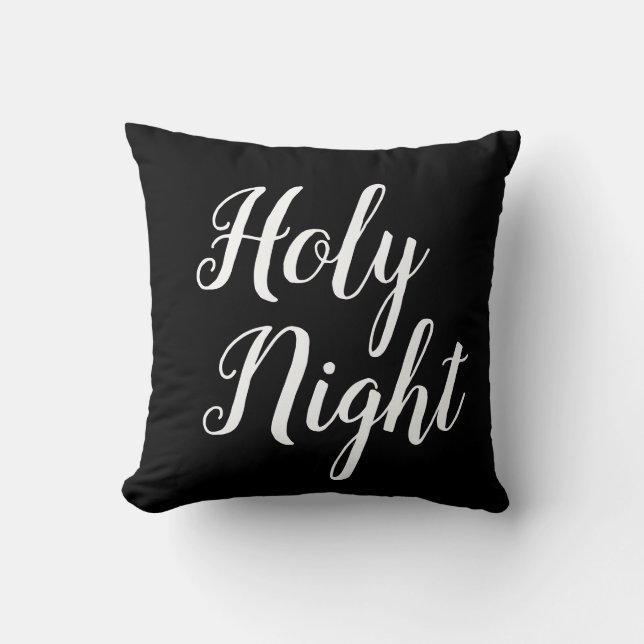 Almofada script HOLY NIGHT | (Frente)