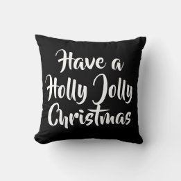 Almofada script TEM UM NATAL HOLLY JOLLY |