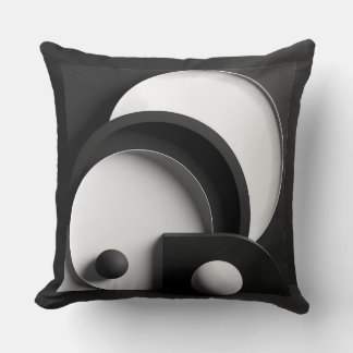 Almofada Sculpted Harmony of Shadowed Forms