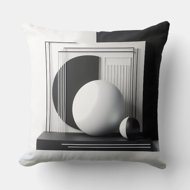 Almofada Sculptural Dialogue in Contrast (Frente)