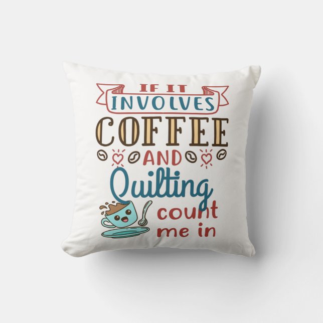 Almofada Se Envolver Café e Filmagem Conte-Me (Frente)