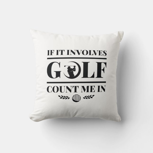 Almofada Se Envolver Golfe Conte-Me (Frente)