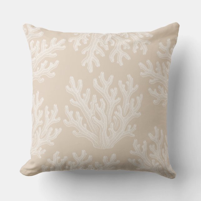 Almofada Sea Coral Silhouette | Sunkissed Sand (Frente)