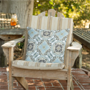 Almofada Seafoam Verde Turquesa Hip Orient Bali Art