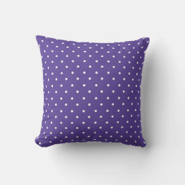 Almofada Seamless  medium purple polka dot pattern
