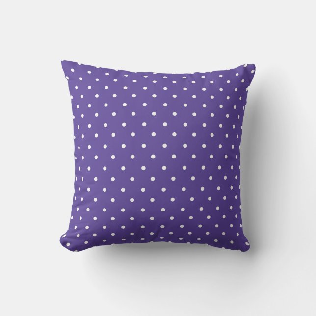 Almofada Seamless  medium purple polka dot pattern (Frente)