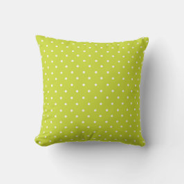 Almofada Seamless pattern  bright lime polka dot pattern