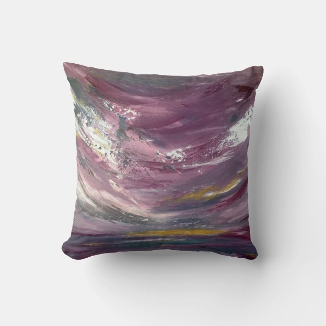 Almofada Seascape abstrato (Frente)
