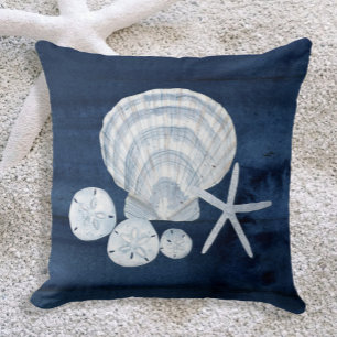 Almofada Seashell Beach House Marinho Starfish Sand Dolor