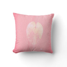 Seashell Heart Angel Wings - Nuvem Rosa