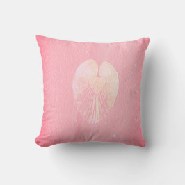 Almofada Seashell Heart Angel Wings - Nuvem Rosa