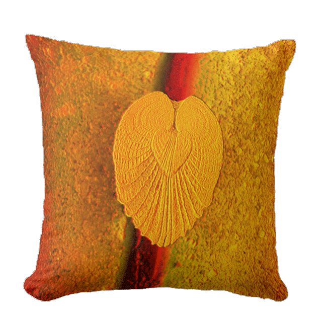 Almofada Seashell Heart Angel Wings- Ouro Sunrise (Criador carregado)