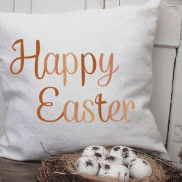 Almofada Season of Happy Easter, Cute Brown Lettering 