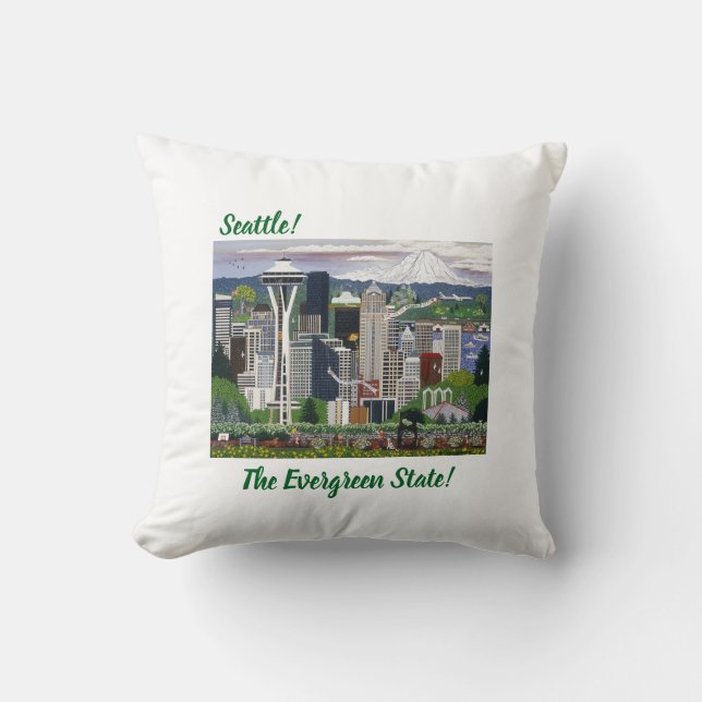 Almofada Seattle Washington (Frente)