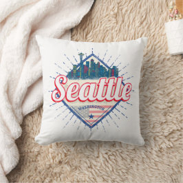 Almofada Seattle Washington EUA City Skyline EUA