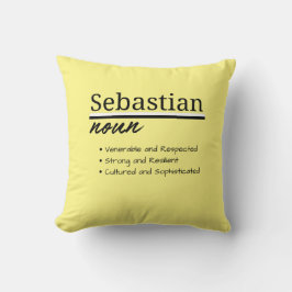 Almofada Sebastian, Boy Personalised Name Definition