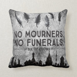 Almofada Seis do design das citações dos corvos