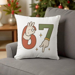 Almofada Seis Sete 67 6 7 Papai Noel Elfo Natal Meme