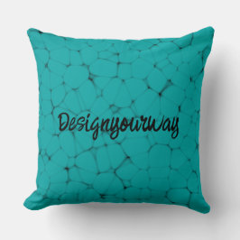 Almofada seixos de retro-aqua modernos do século médio