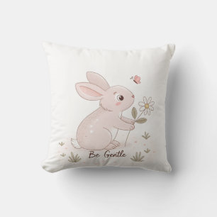Almofada Seja Gentil Bebê Coelho – Minimalista Escandinavo