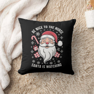 Almofada Seja Simpático Para A Enfermeira O Papai Noel Está
