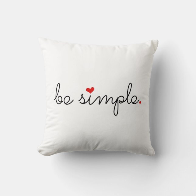 Almofada Seja simples - Encontre sua paz (Frente)